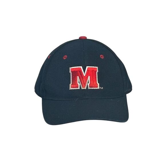 Zephyr Maryland Terrapins Fitted Hat Men's Size 7 1/4 Black - Picture 2 of 10